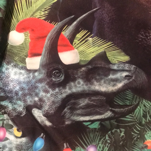 Crazy Tstars TRex Dinosaur Christmas shirt - Picture 4 of 7